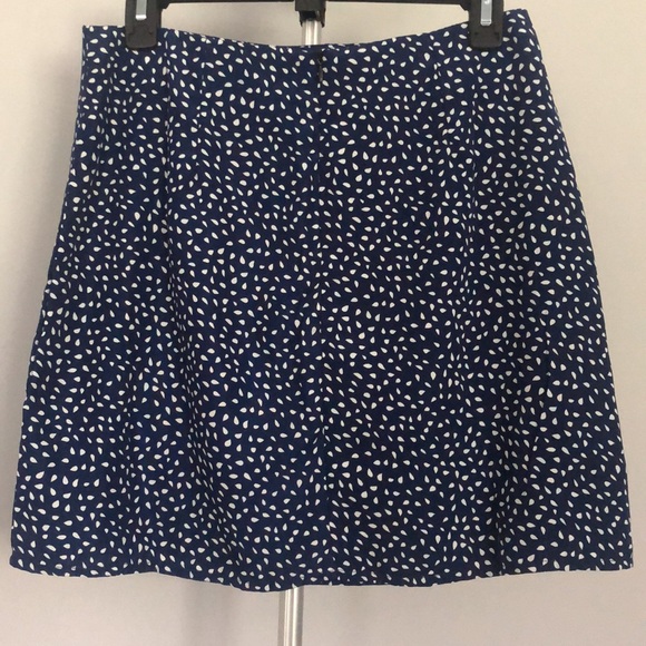 Shein Navy Blue with White Teardrops Skirt in Size Medium - Picture 2 of 8